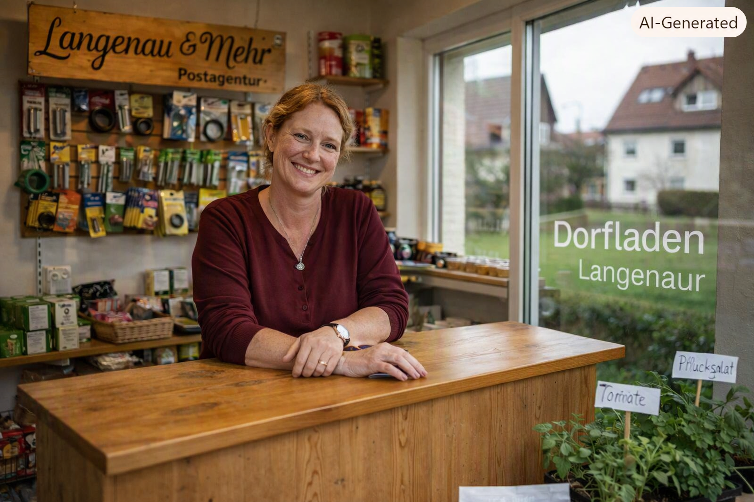 Rike Langenau (*1987), Betreiberin eines Dorfladens